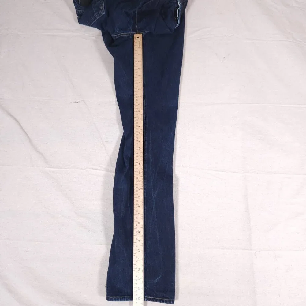 Agave Denimsmith Maverick Classic Straight Blue Jeans Mens Size 36 Button Fly - Picture 6 of 16